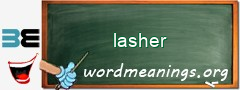 WordMeaning blackboard for lasher